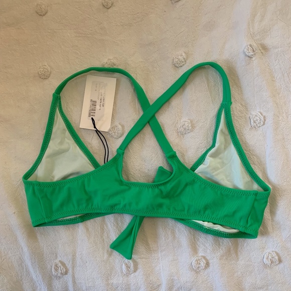 NWT SOLID & STRIPED The Fiona Bikini Set Size S Green - Picture 3 of 10